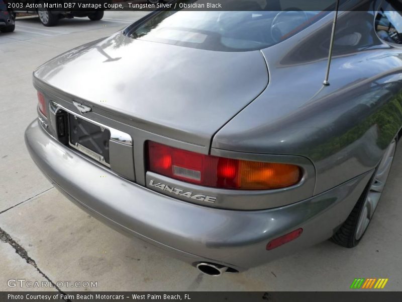 Tungsten Silver / Obsidian Black 2003 Aston Martin DB7 Vantage Coupe