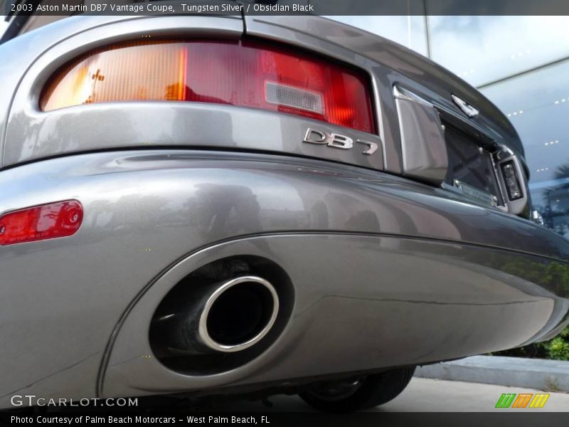 Tungsten Silver / Obsidian Black 2003 Aston Martin DB7 Vantage Coupe