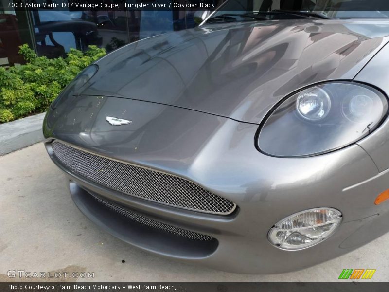 Tungsten Silver / Obsidian Black 2003 Aston Martin DB7 Vantage Coupe