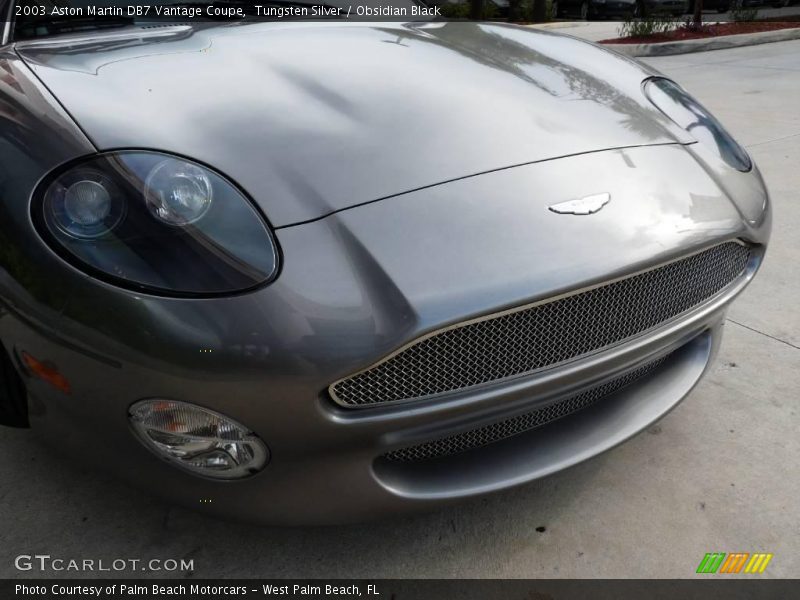 Tungsten Silver / Obsidian Black 2003 Aston Martin DB7 Vantage Coupe