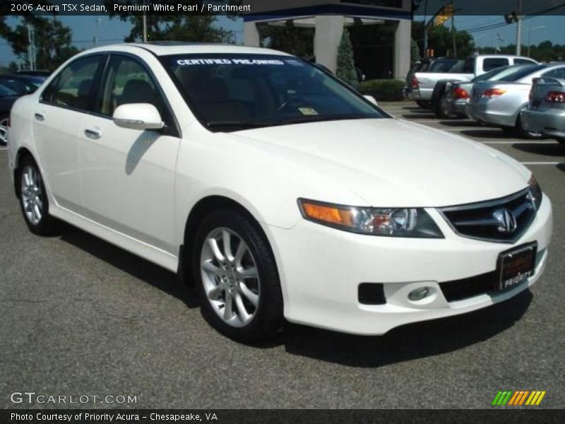 Premium White Pearl / Parchment 2006 Acura TSX Sedan