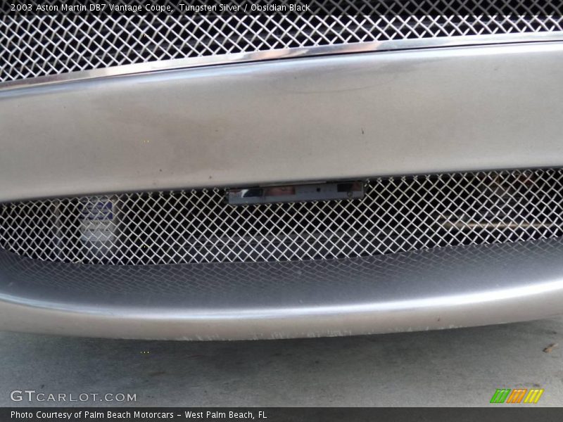 Tungsten Silver / Obsidian Black 2003 Aston Martin DB7 Vantage Coupe