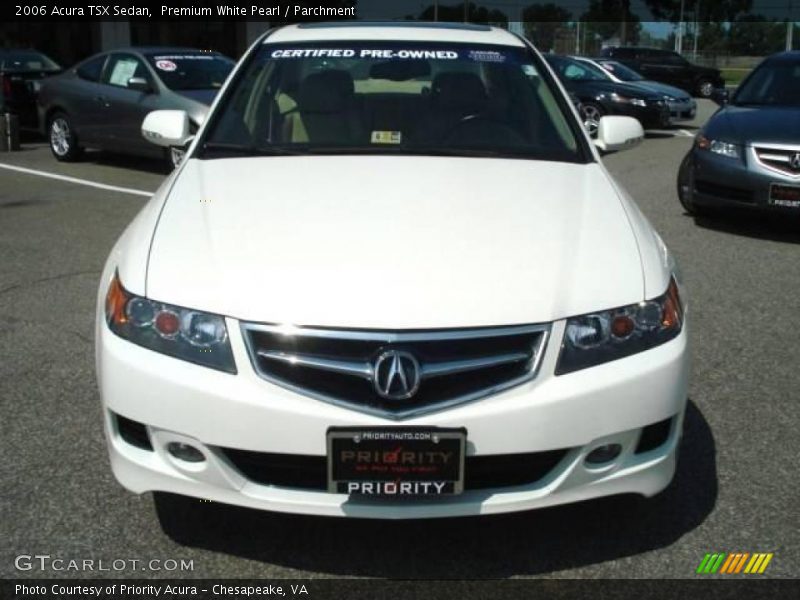 Premium White Pearl / Parchment 2006 Acura TSX Sedan