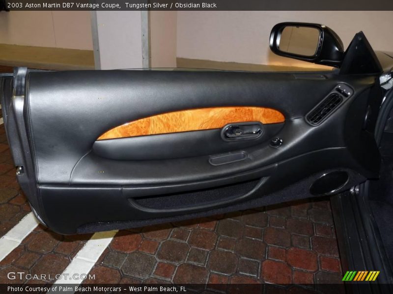 Tungsten Silver / Obsidian Black 2003 Aston Martin DB7 Vantage Coupe