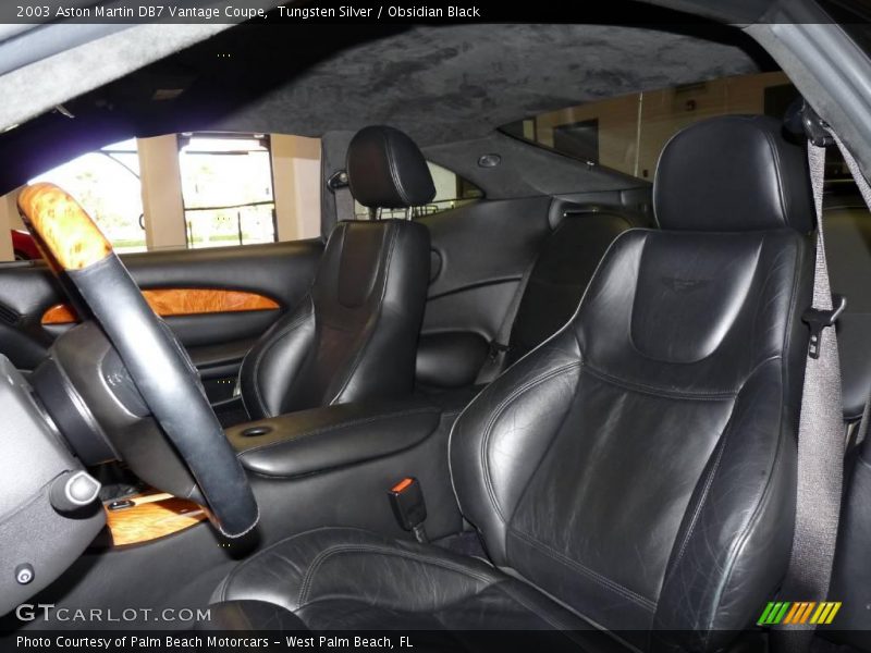 Tungsten Silver / Obsidian Black 2003 Aston Martin DB7 Vantage Coupe