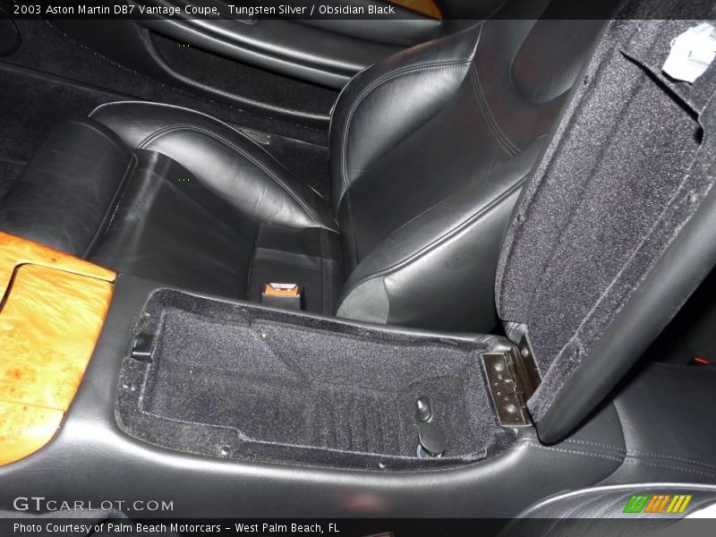 Tungsten Silver / Obsidian Black 2003 Aston Martin DB7 Vantage Coupe