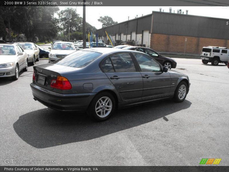 Steel Grey Metallic / Black 2000 BMW 3 Series 323i Sedan