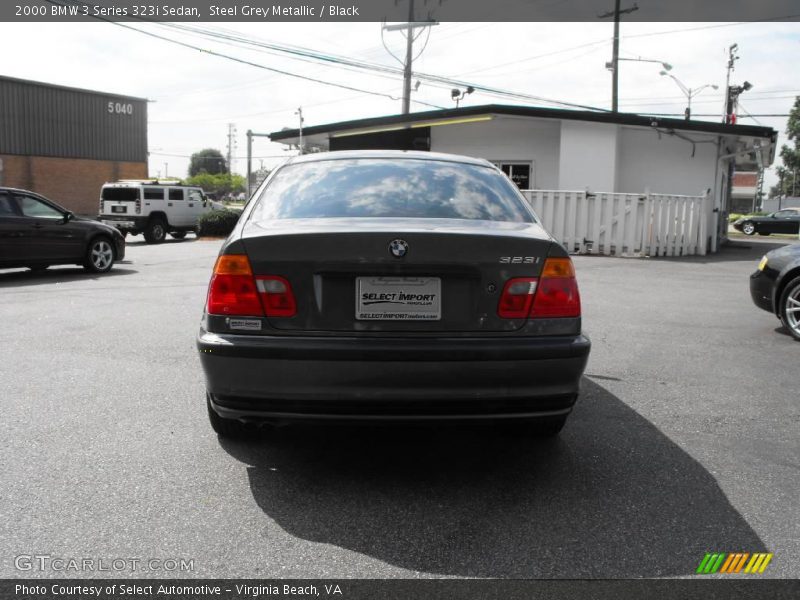 Steel Grey Metallic / Black 2000 BMW 3 Series 323i Sedan