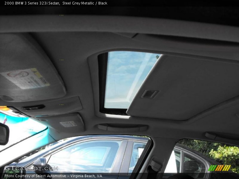 Steel Grey Metallic / Black 2000 BMW 3 Series 323i Sedan