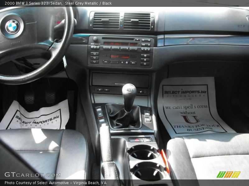 Steel Grey Metallic / Black 2000 BMW 3 Series 323i Sedan