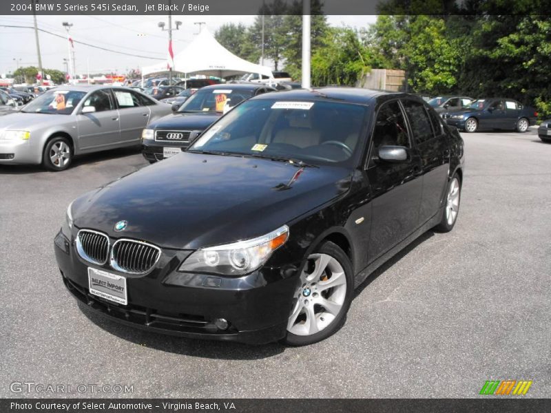 Jet Black / Beige 2004 BMW 5 Series 545i Sedan