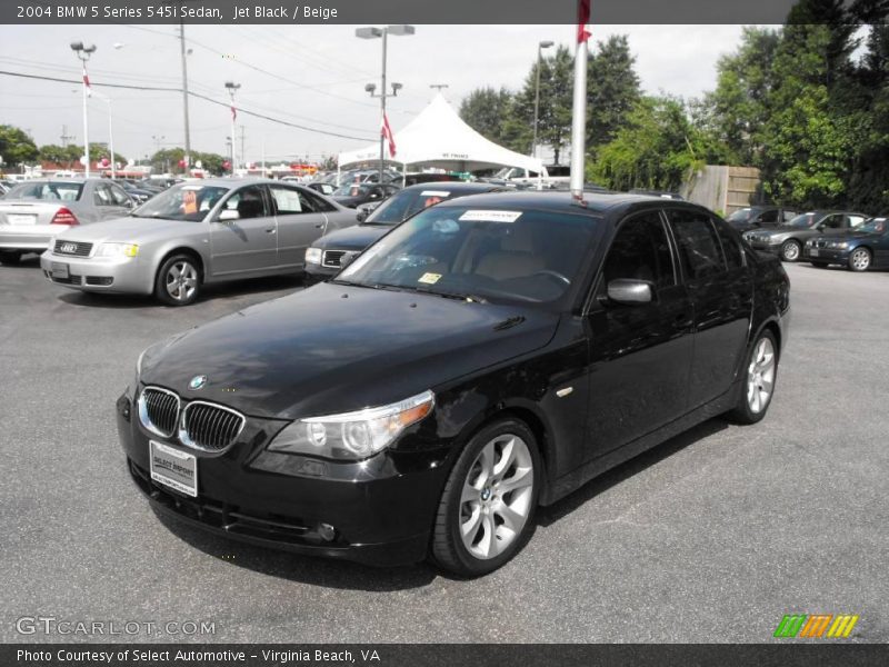 Jet Black / Beige 2004 BMW 5 Series 545i Sedan