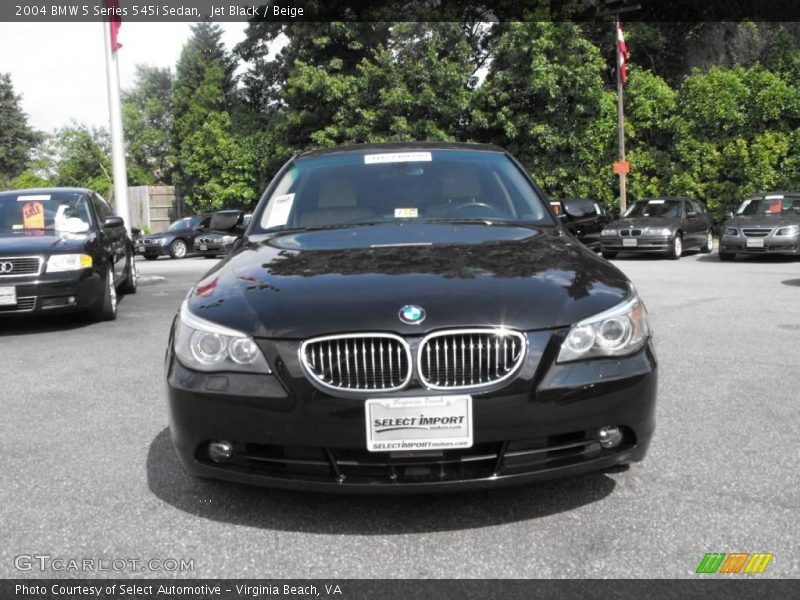 Jet Black / Beige 2004 BMW 5 Series 545i Sedan