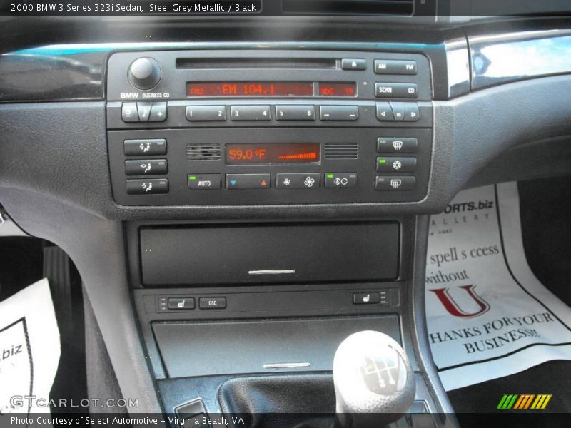 Steel Grey Metallic / Black 2000 BMW 3 Series 323i Sedan