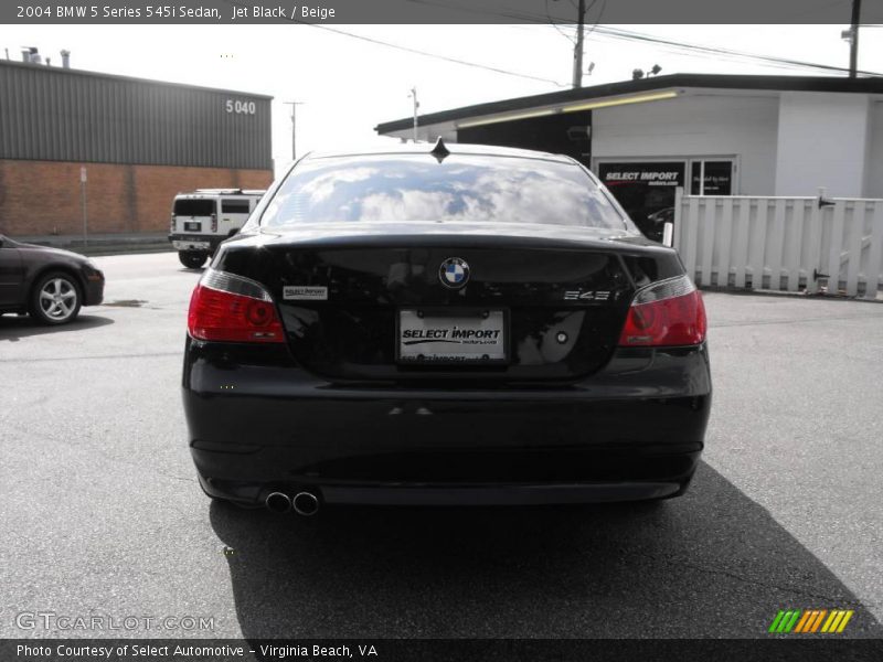 Jet Black / Beige 2004 BMW 5 Series 545i Sedan
