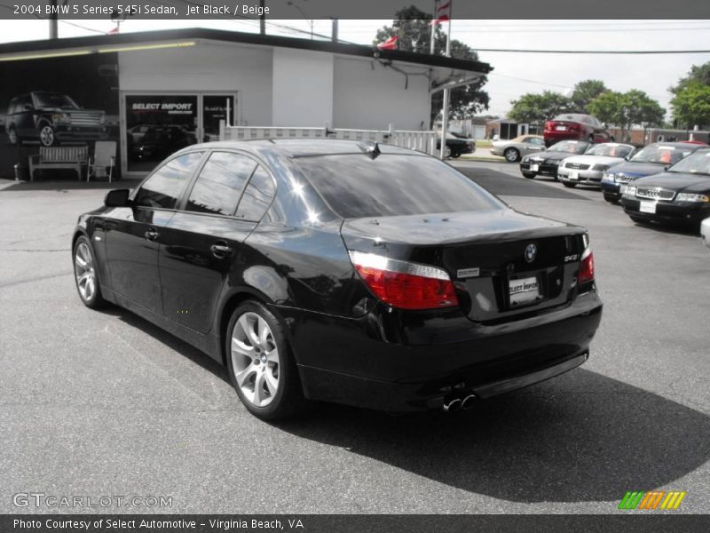 Jet Black / Beige 2004 BMW 5 Series 545i Sedan