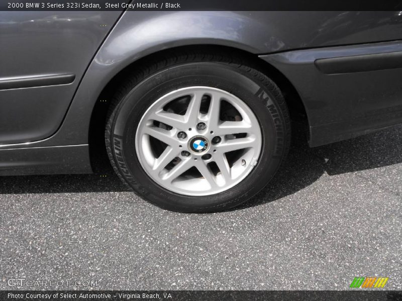 Steel Grey Metallic / Black 2000 BMW 3 Series 323i Sedan