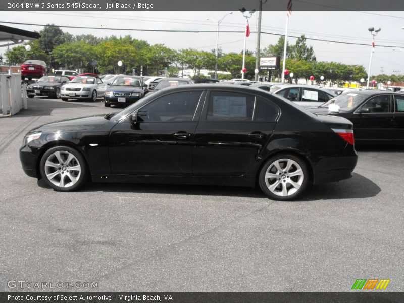 Jet Black / Beige 2004 BMW 5 Series 545i Sedan