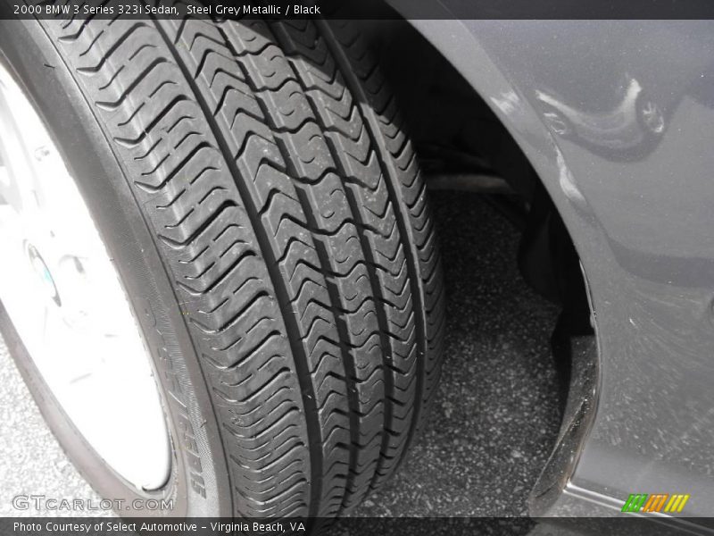 Steel Grey Metallic / Black 2000 BMW 3 Series 323i Sedan