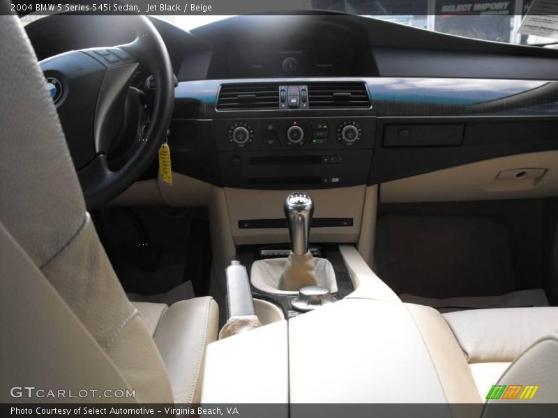 Jet Black / Beige 2004 BMW 5 Series 545i Sedan