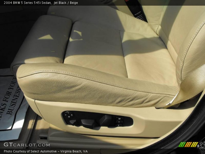 Jet Black / Beige 2004 BMW 5 Series 545i Sedan