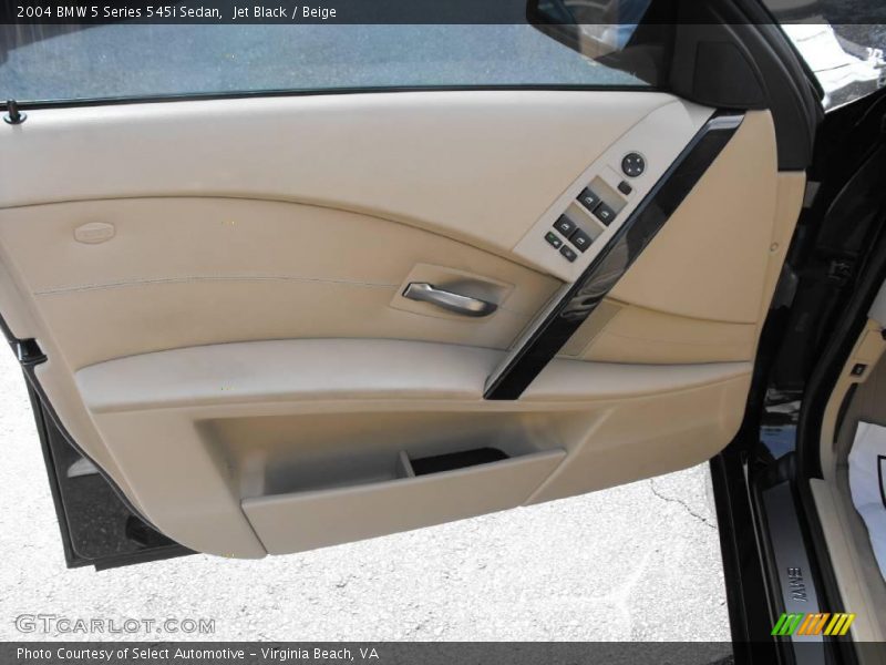 Jet Black / Beige 2004 BMW 5 Series 545i Sedan