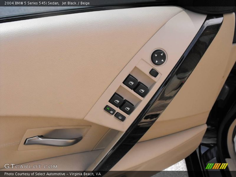 Jet Black / Beige 2004 BMW 5 Series 545i Sedan