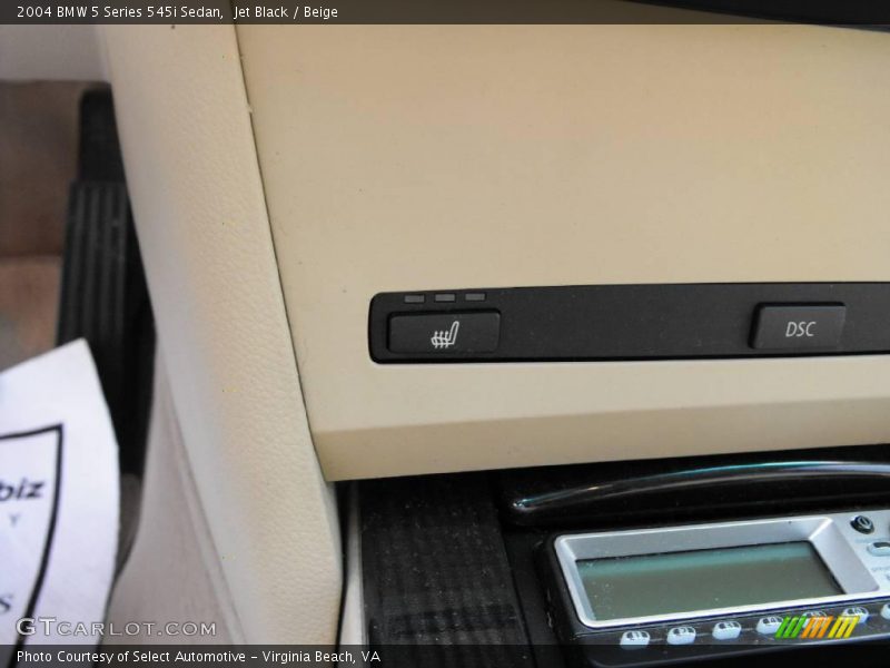 Jet Black / Beige 2004 BMW 5 Series 545i Sedan
