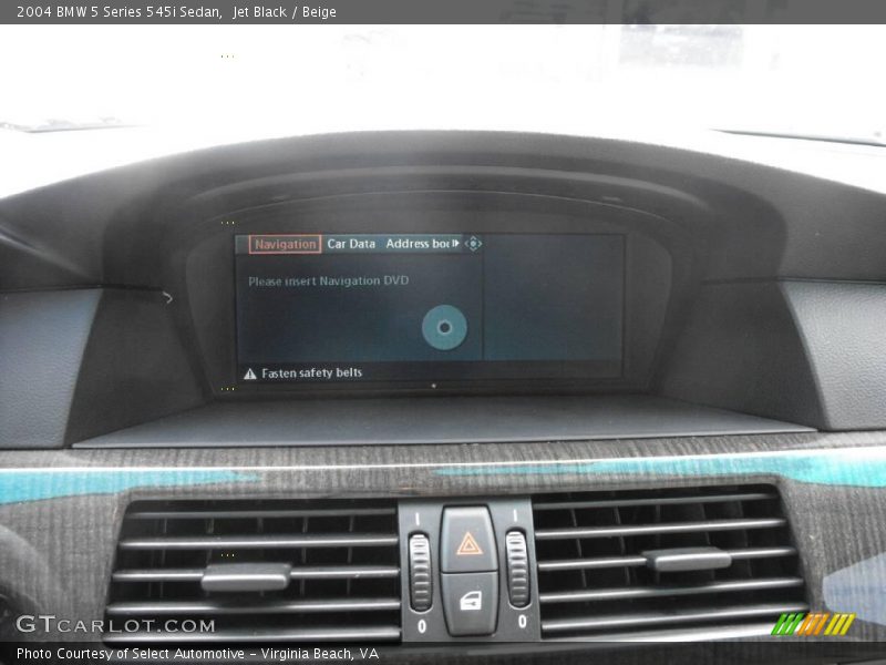 Jet Black / Beige 2004 BMW 5 Series 545i Sedan