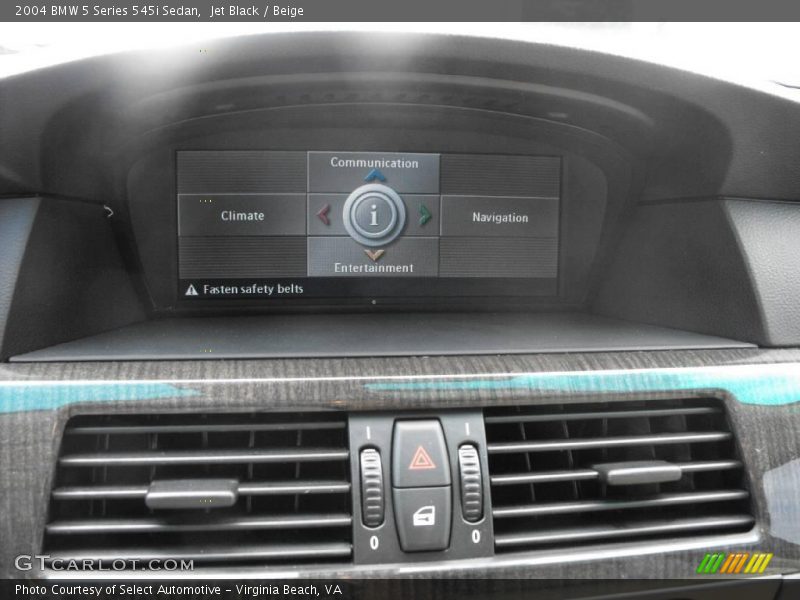 Jet Black / Beige 2004 BMW 5 Series 545i Sedan