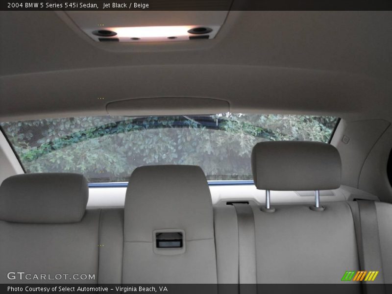 Jet Black / Beige 2004 BMW 5 Series 545i Sedan