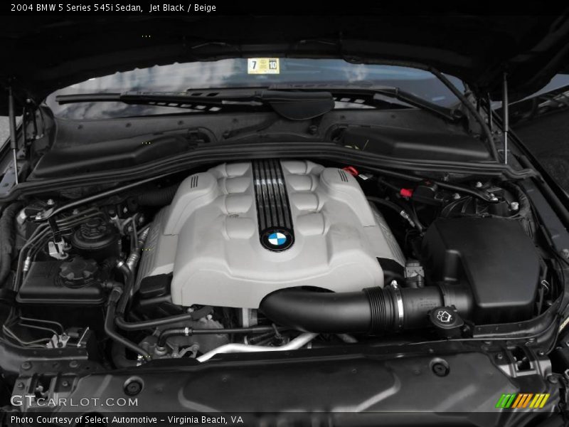 Jet Black / Beige 2004 BMW 5 Series 545i Sedan