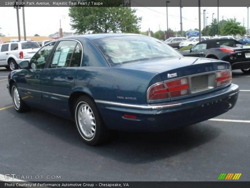 Majestic Teal Pearl / Taupe 1998 Buick Park Avenue