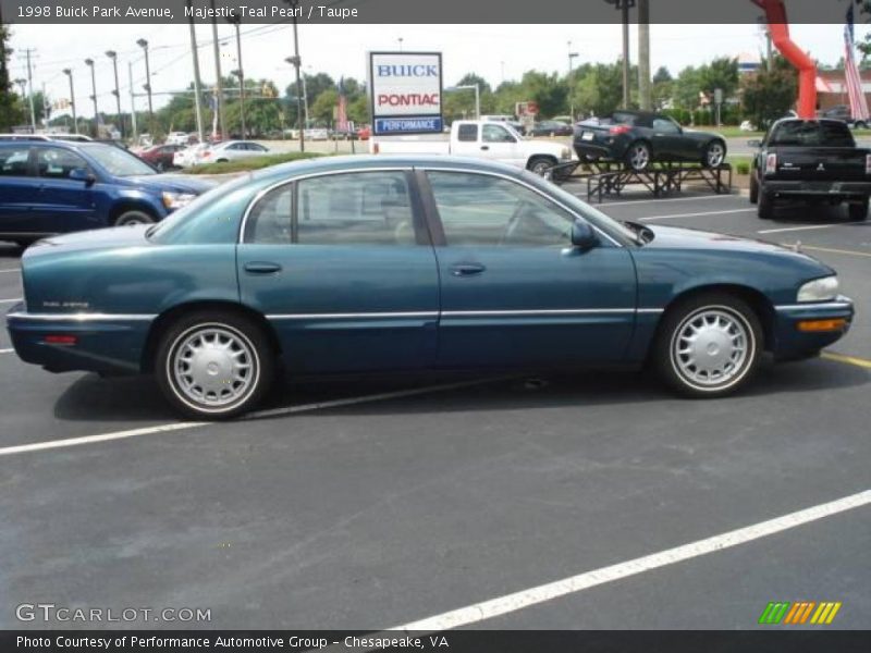 Majestic Teal Pearl / Taupe 1998 Buick Park Avenue