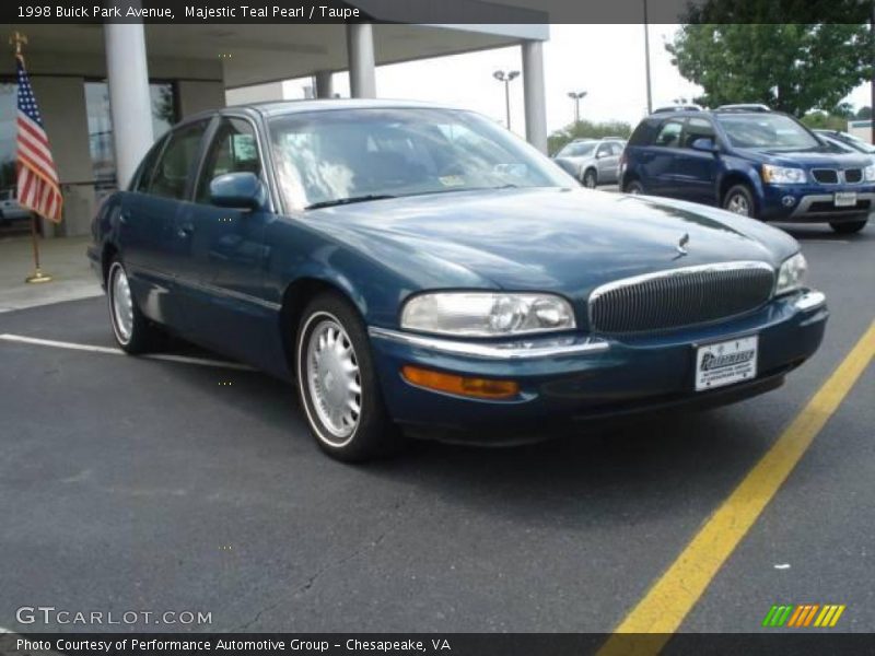 Majestic Teal Pearl / Taupe 1998 Buick Park Avenue