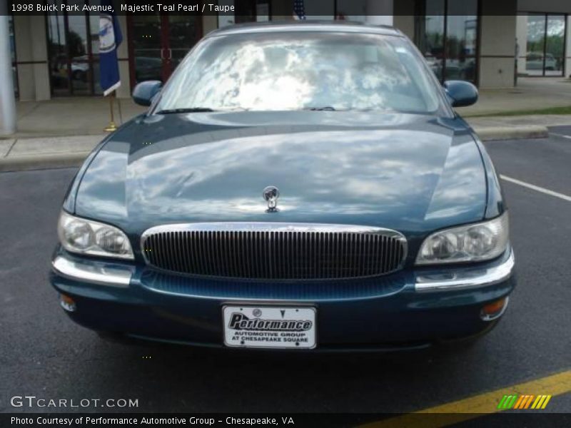 Majestic Teal Pearl / Taupe 1998 Buick Park Avenue