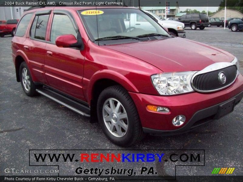 Crimson Red Pearl / Light Cashmere 2004 Buick Rainier CXL AWD