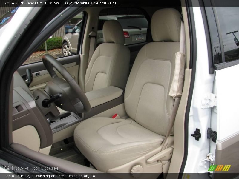 Olympic White / Neutral Beige 2004 Buick Rendezvous CX AWD