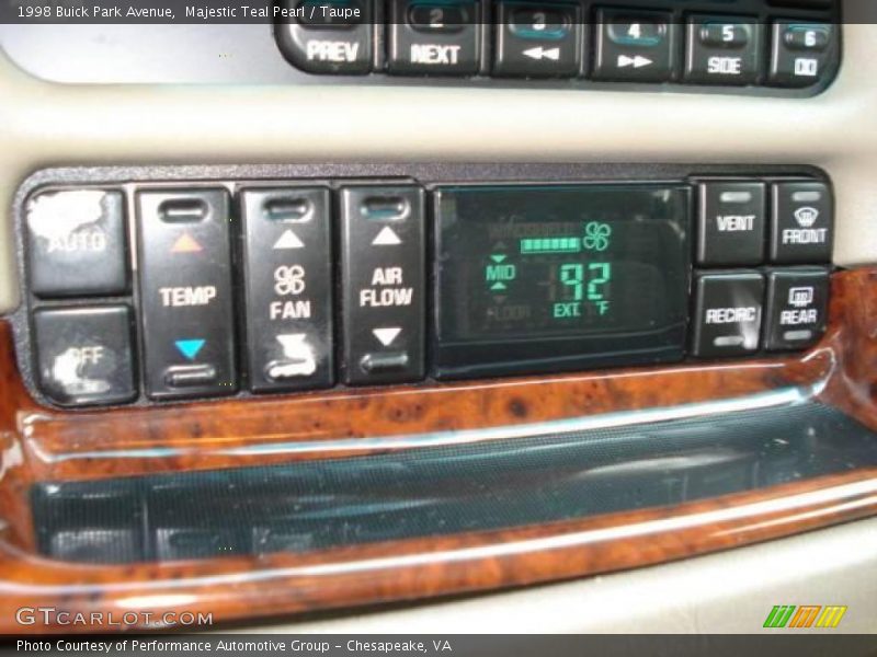 Majestic Teal Pearl / Taupe 1998 Buick Park Avenue
