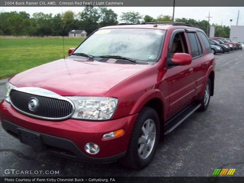 Crimson Red Pearl / Light Cashmere 2004 Buick Rainier CXL AWD