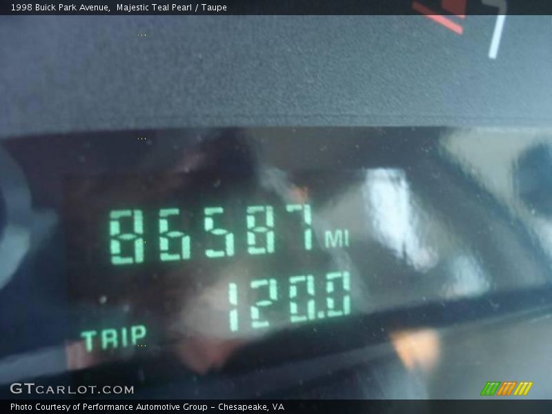 Majestic Teal Pearl / Taupe 1998 Buick Park Avenue