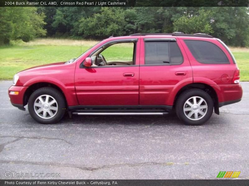 Crimson Red Pearl / Light Cashmere 2004 Buick Rainier CXL AWD
