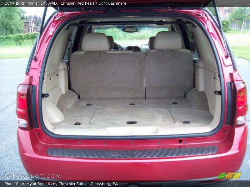 Crimson Red Pearl / Light Cashmere 2004 Buick Rainier CXL AWD