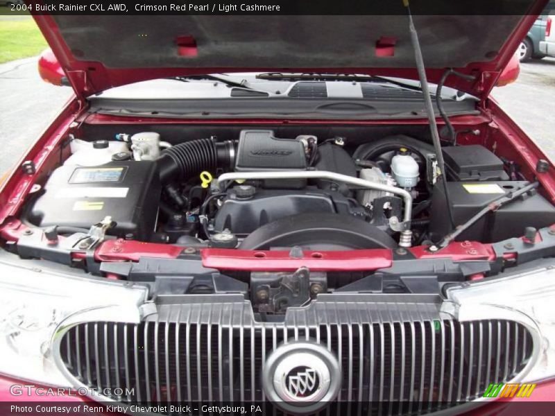Crimson Red Pearl / Light Cashmere 2004 Buick Rainier CXL AWD