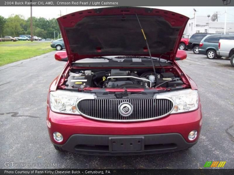 Crimson Red Pearl / Light Cashmere 2004 Buick Rainier CXL AWD