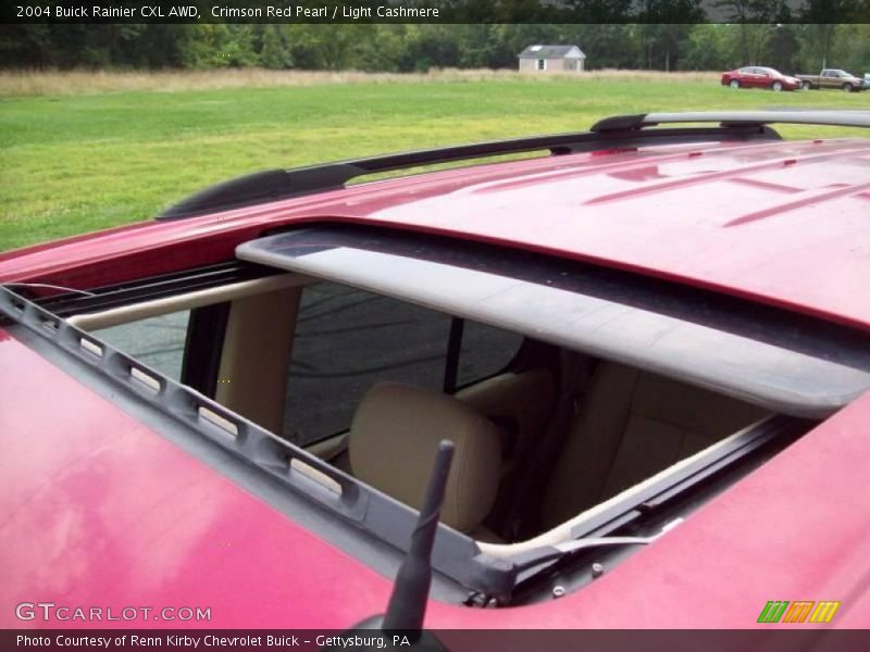 Crimson Red Pearl / Light Cashmere 2004 Buick Rainier CXL AWD