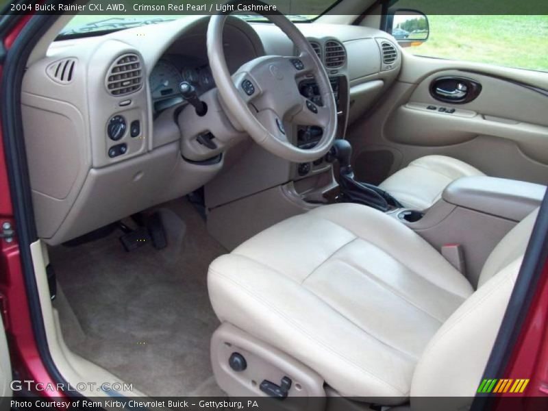 Crimson Red Pearl / Light Cashmere 2004 Buick Rainier CXL AWD