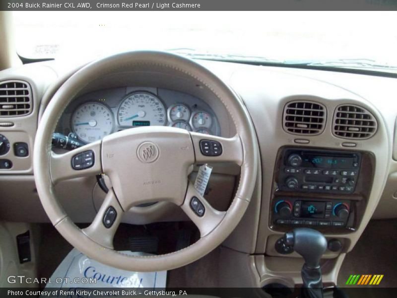 Crimson Red Pearl / Light Cashmere 2004 Buick Rainier CXL AWD