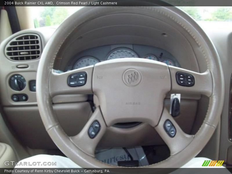 Crimson Red Pearl / Light Cashmere 2004 Buick Rainier CXL AWD