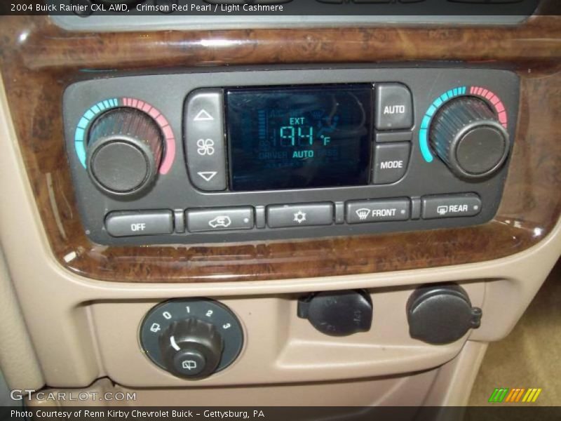 Crimson Red Pearl / Light Cashmere 2004 Buick Rainier CXL AWD
